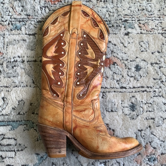 ❌SOLD❌Vintage miss Capezio butterfly cowboy boots - Picture 12 of 14